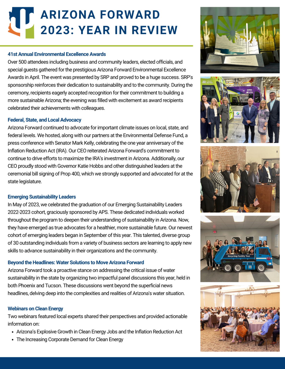 Our Accomplishments - Arizona Forward